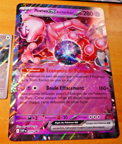 POKEMON 151 EV CARD RARE HOLO PROMO CARTE JUMBO SVP MEWTWO EX FR MINT - Image 1