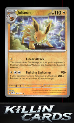 Reverse Holofoil Jolteon 029/131 Pokemon Rare SV: Prismatic Evolutions Card NM - Image 1