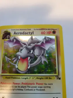Aerodactyl Fossil Holo Pokemon Card Base WOTC - Image 5