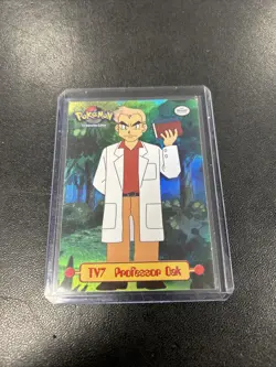 Professor Oak TV7 Foil Pokemon Card TCG Topps TV Animation - Image 1