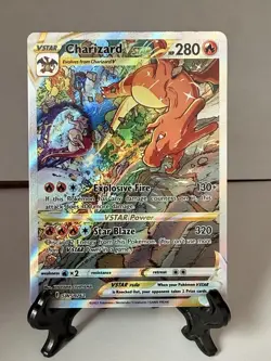 Pokemon Charizard VSTAR SWSH262 Promo Holo Card SWSH: Sword & Shield English TCG - Image 1