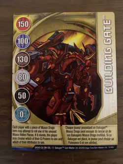 Bakugan Series 8 - 13/48N Gold Gate Card - Building Gate - Image 1