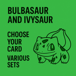 Pokemon TCG Bulbasaur and Ivysaur - Choose Your Card-Various Sets and Styles LP+ - Image 1