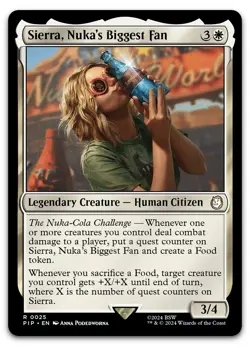 Sierra, Nuka's Biggest Fan #25 (NM) Fallout PIP Magic MTG - Image 1
