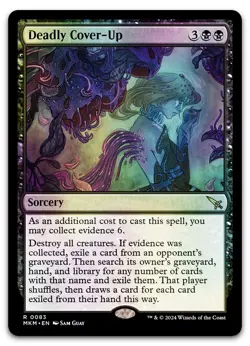 Deadly Cover-Up #83 (Foil) (NM) Murders Karlov Manor MKM Magic MTG - Image 1
