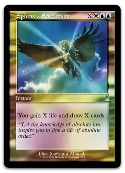 Sphinx's Revelation (Retro Frame) #383 (Foil) NM Ravnica Remastered Magic MTG - Image 1
