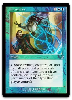 Turnabout (Retro Frame) #452 (Foil) (NM) Ravnica Remastered RVR Magic MTG - Image 1