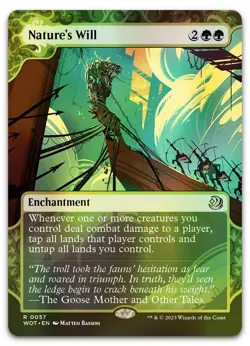 Nature's Will #57 (Foil) (NM) Wilds of Eldraine WOT Magic MTG - Image 1