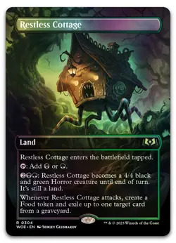 Restless Cottage (Borderless) #304 (Foil) (NM) Wilds of Eldraine WOE Magic MTG - Image 1