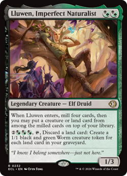 Lluwen, Imperfect Naturalist 232 | NM Near Mint | ECL Lorwyn Eclipsed Magic MTG - Image 1