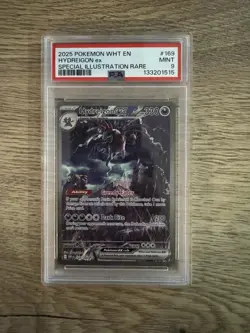 Pokemon TCG Hydreigon EX Sir White Flare Card 169/086 English Edition PSA 9 - Image 1