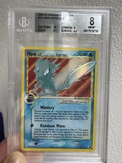 Mew Gold Star Delta Species Holo BGS 8 Dragon Frontiers 101/101 Pokemon - Image 5