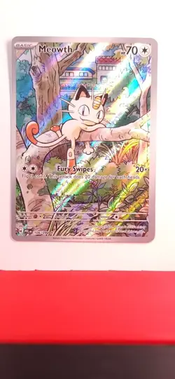 Pokemon TCG Meowth 106/094 Me02: Phantasmal Flames Illustration Rare NM - Image 1