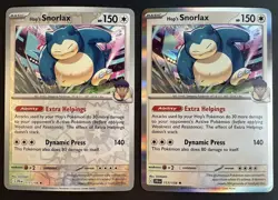 Hop's Snorlax 117/159 Holo Reverse Holo Pokemon TCG S&V Journey Together NM - Image 1