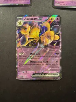 Pokemon Abra 063 Kadabra 064 Cosmos Holo Alakazam ex SVP 050 Set Holo 151 NM+ - Image 4