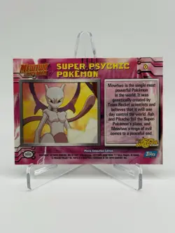 1999 Topps Pokemon Mewtwo Strikes Back #1 Super Psychic Pokemon Promo Holo Foil - Image 2