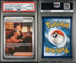 2023 Pokemon Scarlet & Violet English 151: Giovanni’s Charisma SIR #204 PSA 10 - Image 3