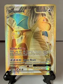 Pokemon TCG Dragonite EX Full Art Ultra Rare Holo Card 106/108 Evolutions 2016 - Image 1