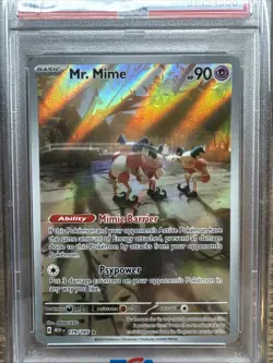 Pokemon - Mr. Mime Scarlet & Violet 151 #179 Illustration Rare PSA Mint 9 - Image 2