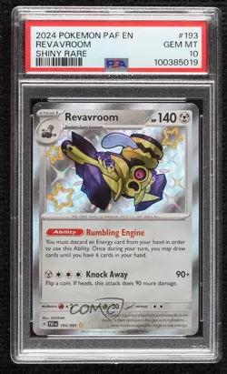 Shiny Rare - Revavroom Pokemon Scarlet & Violet Paldean Fates PAF PSA 10 GEM MT - Image 1
