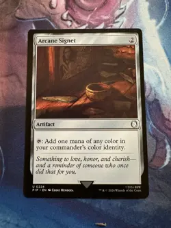 MTG Arcane Signet #224 Universes Beyond: Fallout Magic Gathering Card U NM - Image 1