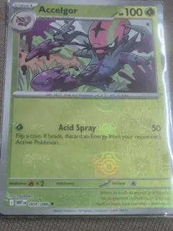 Accelgor 009/086 Pokemon White Flare Master Ball Holo Card - Image 1