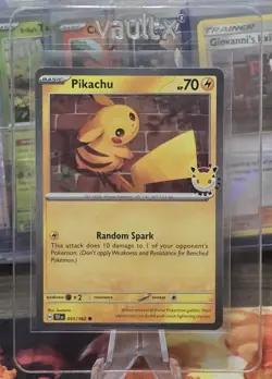 Pikachu 051/162 - Pokemon Day 2026 Cosmo Holo - 30th Anniversary Promo Near Mint - Image 2