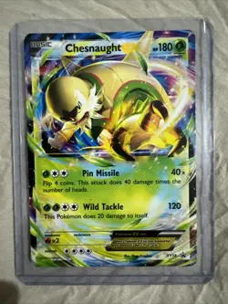 Pokemon TCG XY Chesnaught EX XY18 Black Star Promo Holo LP/MP! - Image 1
