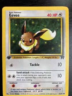 Pokemon Team Rocket 1st Edition Eevee 55/82 Excellent Condition - Image 1
