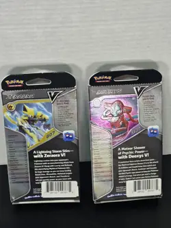 Lot of 2 Pokemon TCG V Battle Deck Deoxys V & Zeroara V Brand New Sealed - Image 2