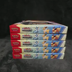 LOT OF 5 Pokemon TCG Prismatic Evolutions Poster Collection Box Sealed - Image 2