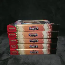 LOT OF 5 Pokemon TCG Prismatic Evolutions Poster Collection Box Sealed - Image 4