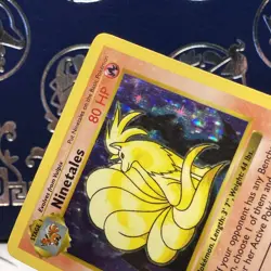 Ninetales - Black Flame Shadowless Holo 12/102 Base Set Pokemon TCG LP - Image 3