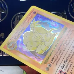 Ninetales - Black Flame Shadowless Holo 12/102 Base Set Pokemon TCG LP - Image 5