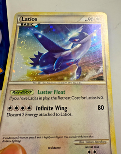 Latios and Latias Holo HGSS10 and 11 Black Star Promo 2010 Pokemon TCG LP - Image 2