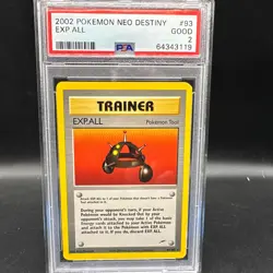 EXP.ALL 93/105 PSA 2 Pokemon Neo Destiny Trainer Tool 2002 Vintage - Image 1