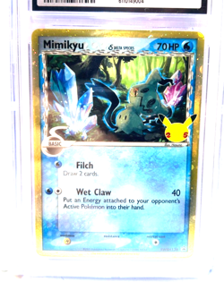 2021 POKEMON GEM MINT MIMIKYU DELTA # SWSH136 HOLO GRADE 10 AWESOME ! - Image 2