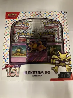 Pokemon TCG Scarlet and Violet - 151 Alakazam ex Collection Box - Image 1
