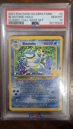 Pokemon TCG Blastoise EX Sir Scarlet & Violet 151 Grade 10 (FEW SCRATCHES) - Image 1