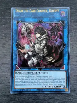 YuGiOh! Dharc The Dark Charmer, Gloomy RA03 - Error Misprint Name Shift NM - Image 2