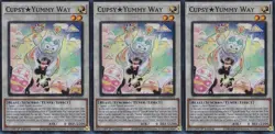 3x Cupsy Yummy Way | JUSH-EN019 | SR | 1st Ed | NM | YuGiOh - Image 1