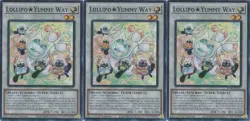 3x Lollipo Yummy Way | JUSH-EN021 | SR | 1st Ed | NM | YuGiOh - Image 1