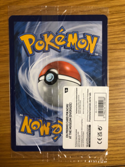 Pokemon En Promo Card Pikachu At The Museum Oversize Card x 2 New - Image 3
