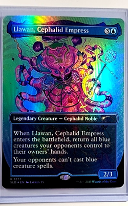 2023 MTG Magic the Gathering SLD Secret Lair Foil #1277 Llawan Cephalid Empress - Image 1