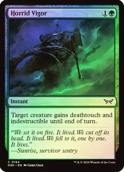 Horrid Vigor (0184) - Duskmourn: House of Horror - Common (Foil) - Image 1