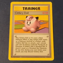 Pokemon Clefairy Doll 70/102 Base Set Regular Moderately Played *FREE SHIPPING* - Image 1