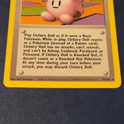Pokemon Clefairy Doll 70/102 Base Set Regular Moderately Played *FREE SHIPPING* - Image 3