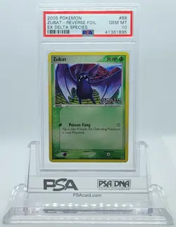 POKEMON EX DELTA SPECIES ZUBAT #88 REVERSE HOLO FOIL PSA 10 GEM MINT #41361895 - Image 1