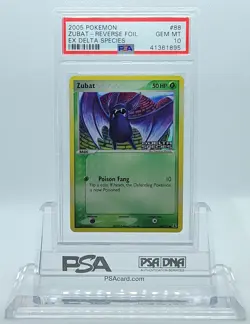 POKEMON EX DELTA SPECIES ZUBAT #88 REVERSE HOLO FOIL PSA 10 GEM MINT #41361895 - Image 2