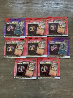 8 x Pokemon TCG Ascended Hero’s Charizard & Ghastly Tech Sticker Packs - Image 1